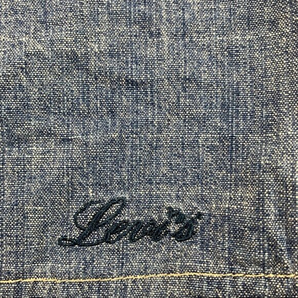 Levi's Chambray Sleeveless Tank Top size 10 - Picture 3 of 7